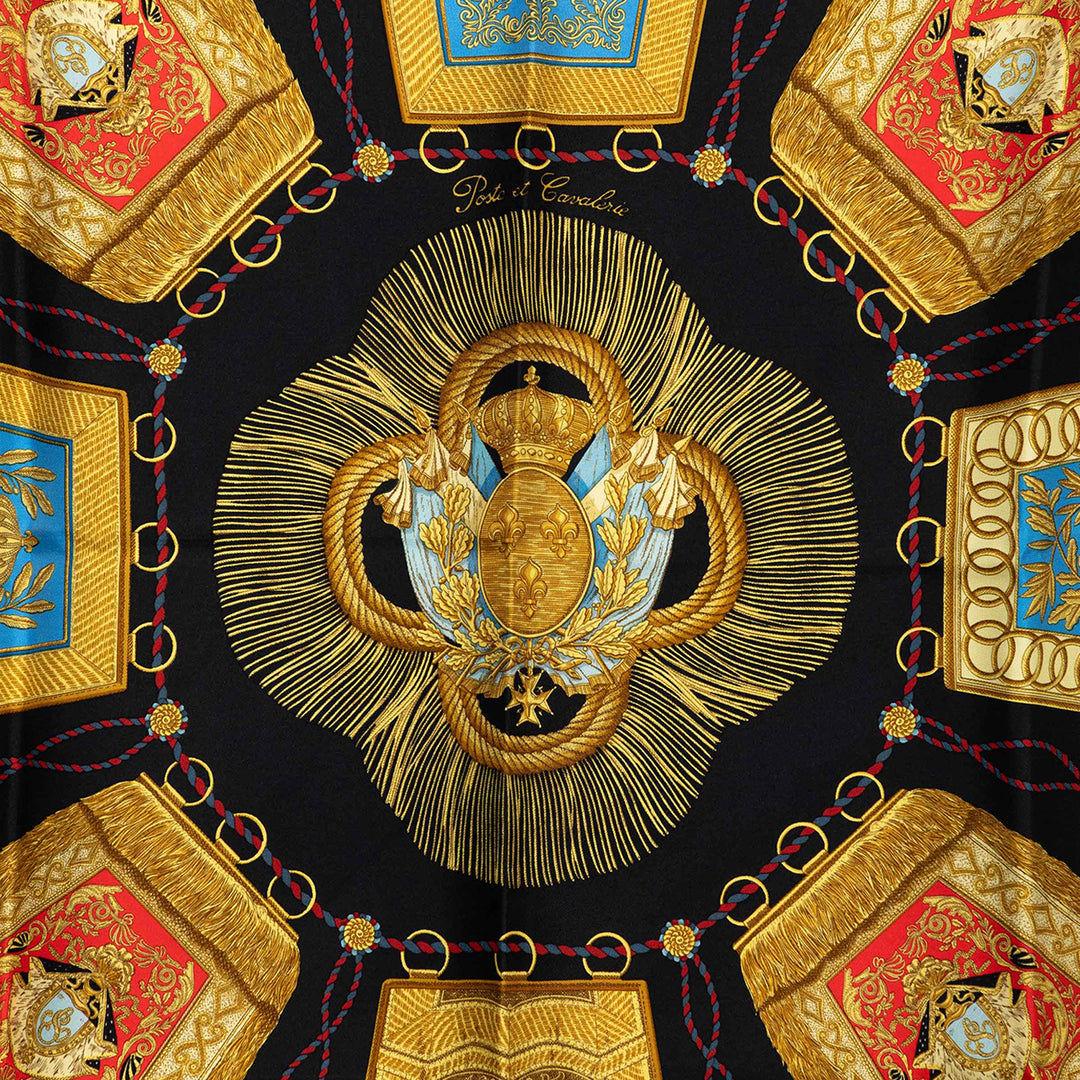 Poste et Cavalerie Foulard 90 Noir