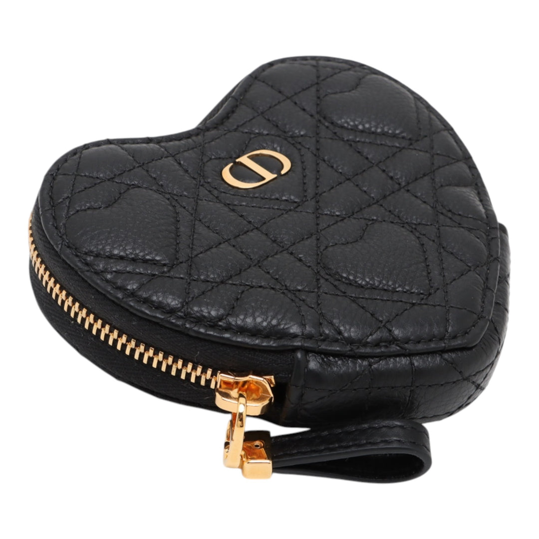 Dior DiorAmour Cuir de veau Cannage Caro Heart Pochette avec chaîne