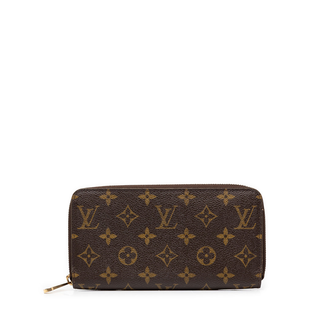 Louis Vuitton Zippy Portefeuille long Monogram Marron – vue principale – GABY PARIS