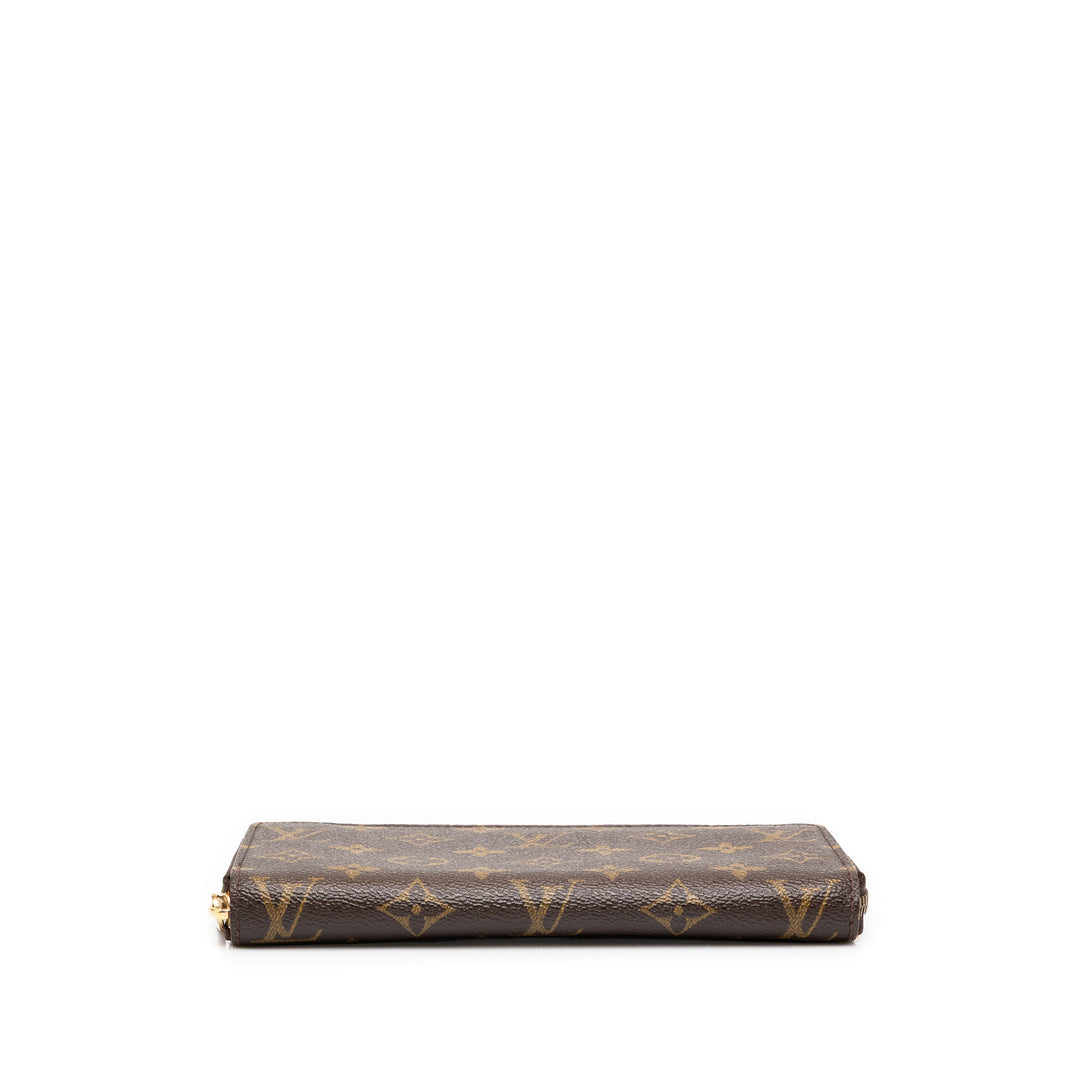 Louis Vuitton Zippy Portefeuille long Monogram Marron – vue 3 – GABY PARIS