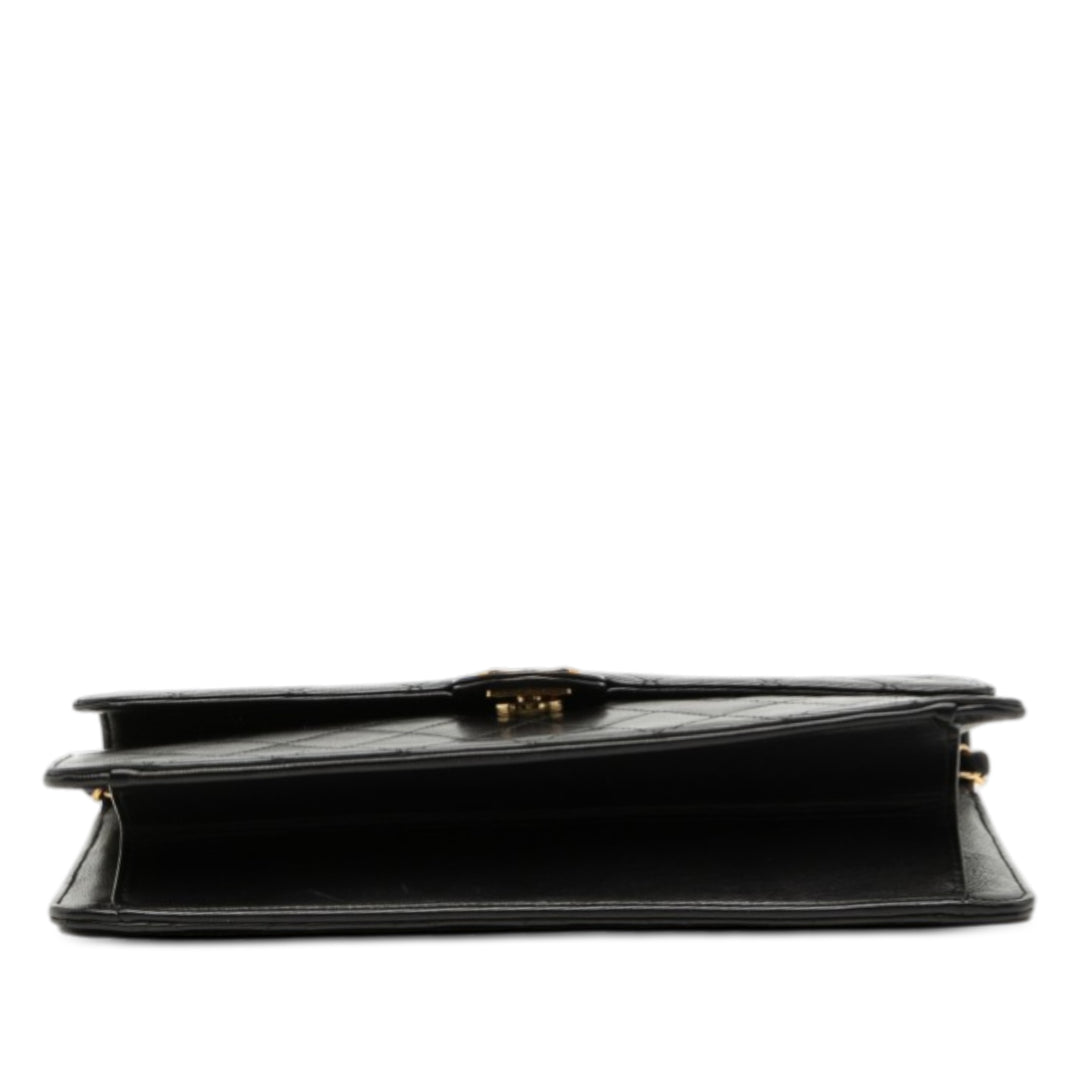 Chanel Medium CC Matelassé Cuir d’agneau Simple rabat