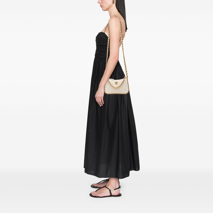 Chanel CC Matelassé Cuir d’agneau Trendy Sac rond à chaîne Hobo