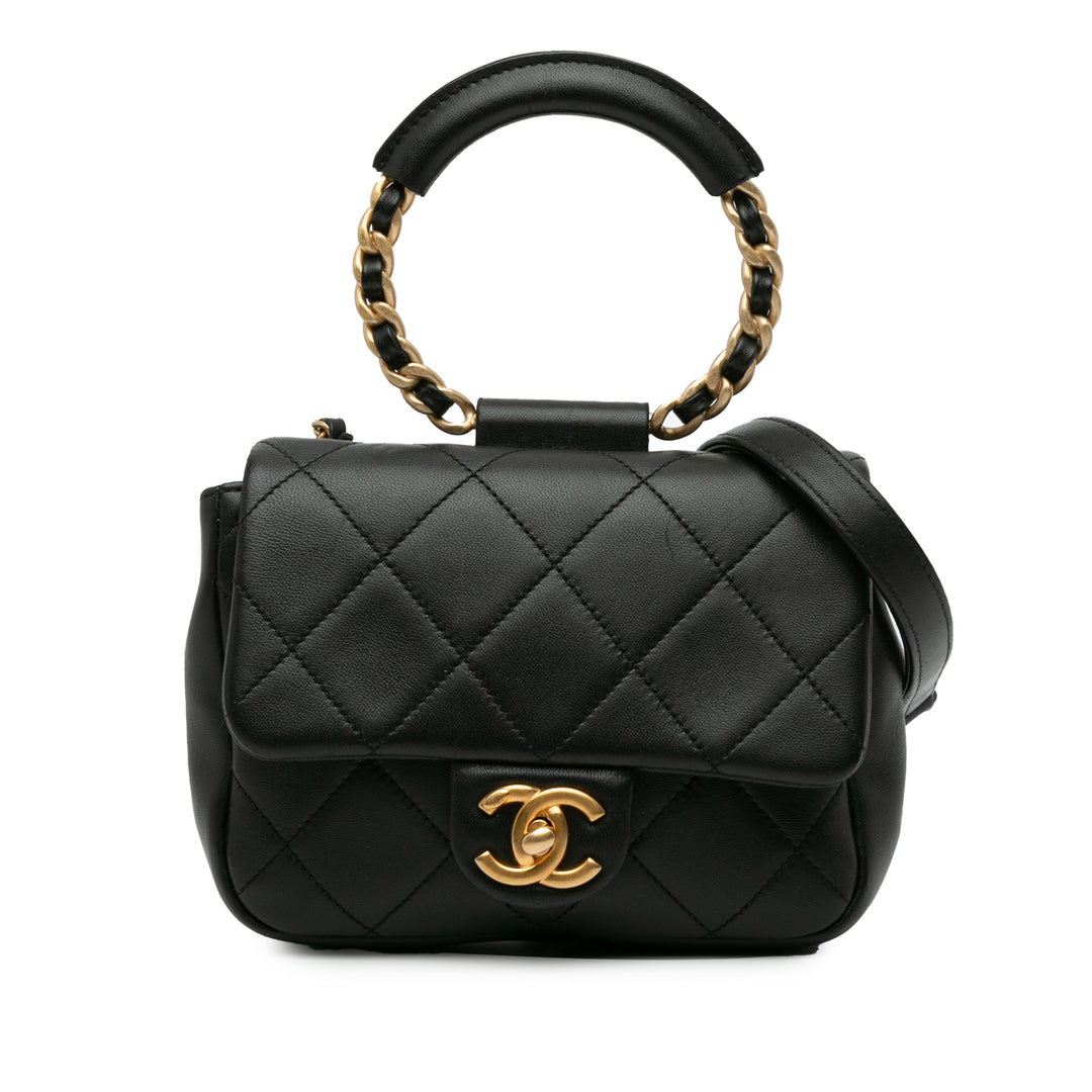Mini In The Loop Flap Black - Gaby Paris