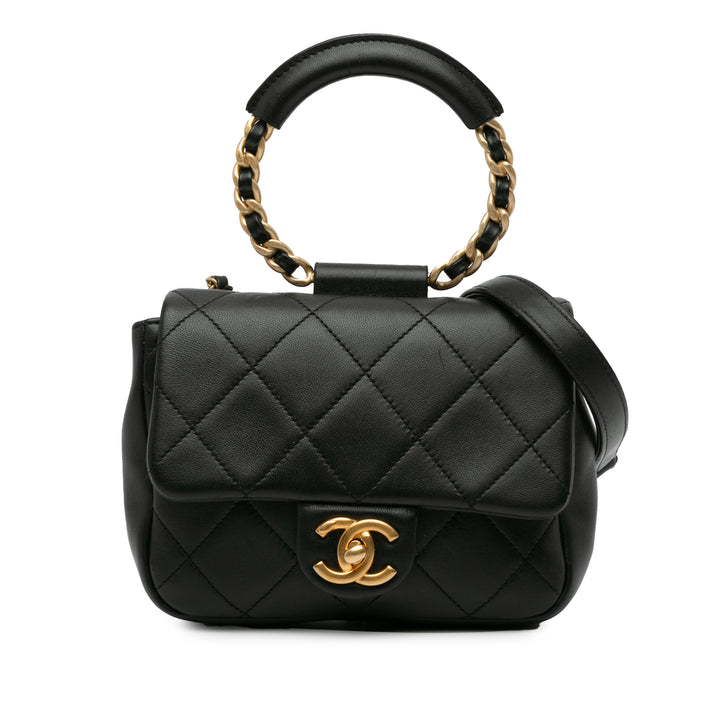 Mini In The Loop Flap Black - Gaby Paris