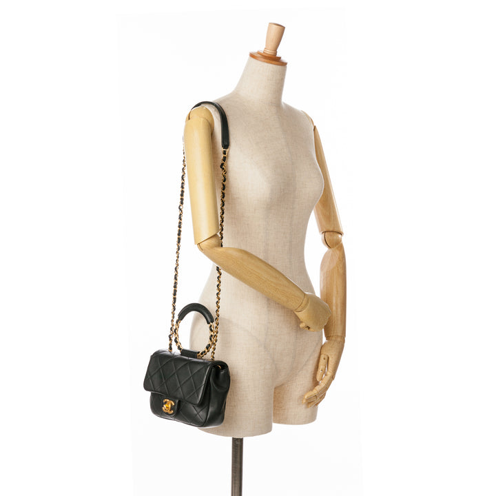 Mini In The Loop Flap Black - Gaby Paris