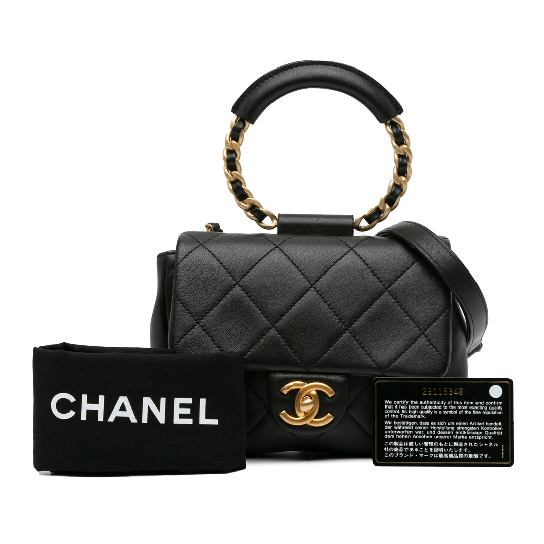 Mini In The Loop Flap Black - Gaby Paris
