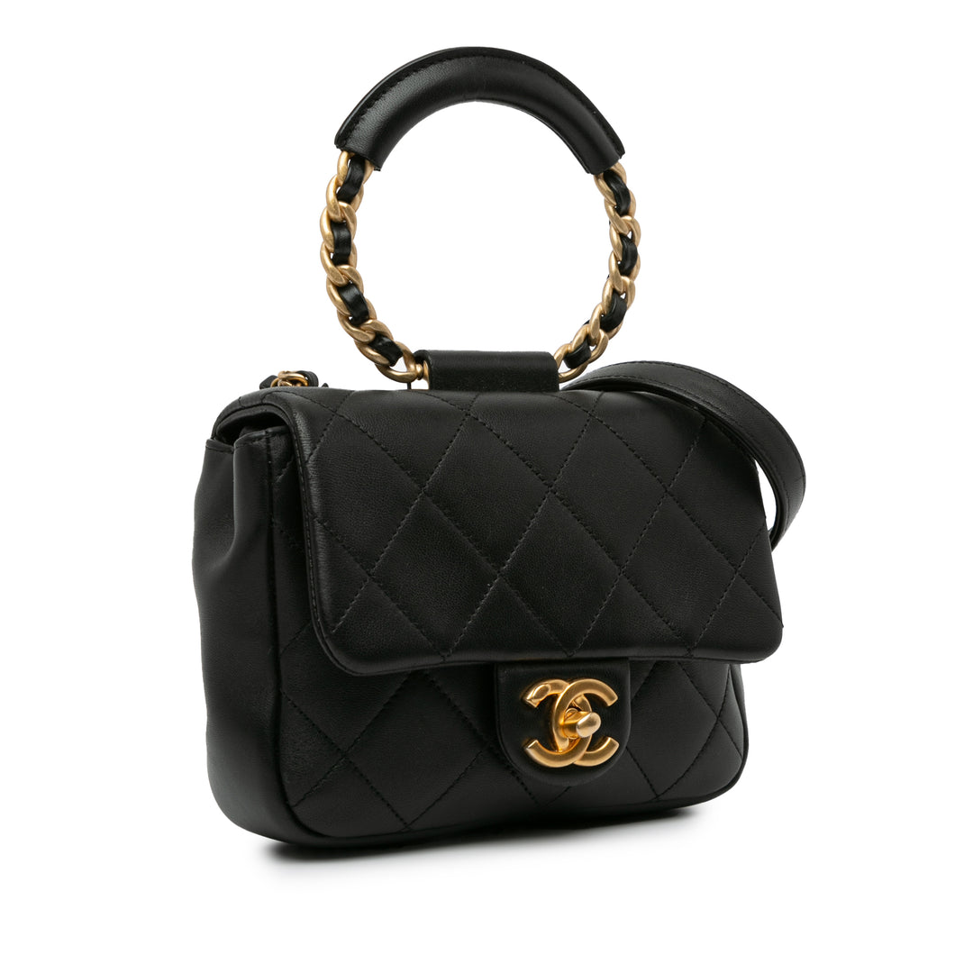 Mini In The Loop Flap Black - Gaby Paris