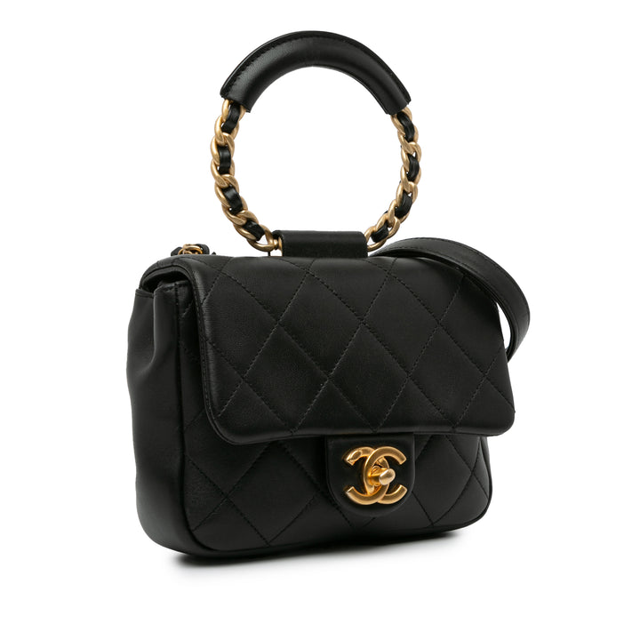 Mini In The Loop Flap Black - Gaby Paris