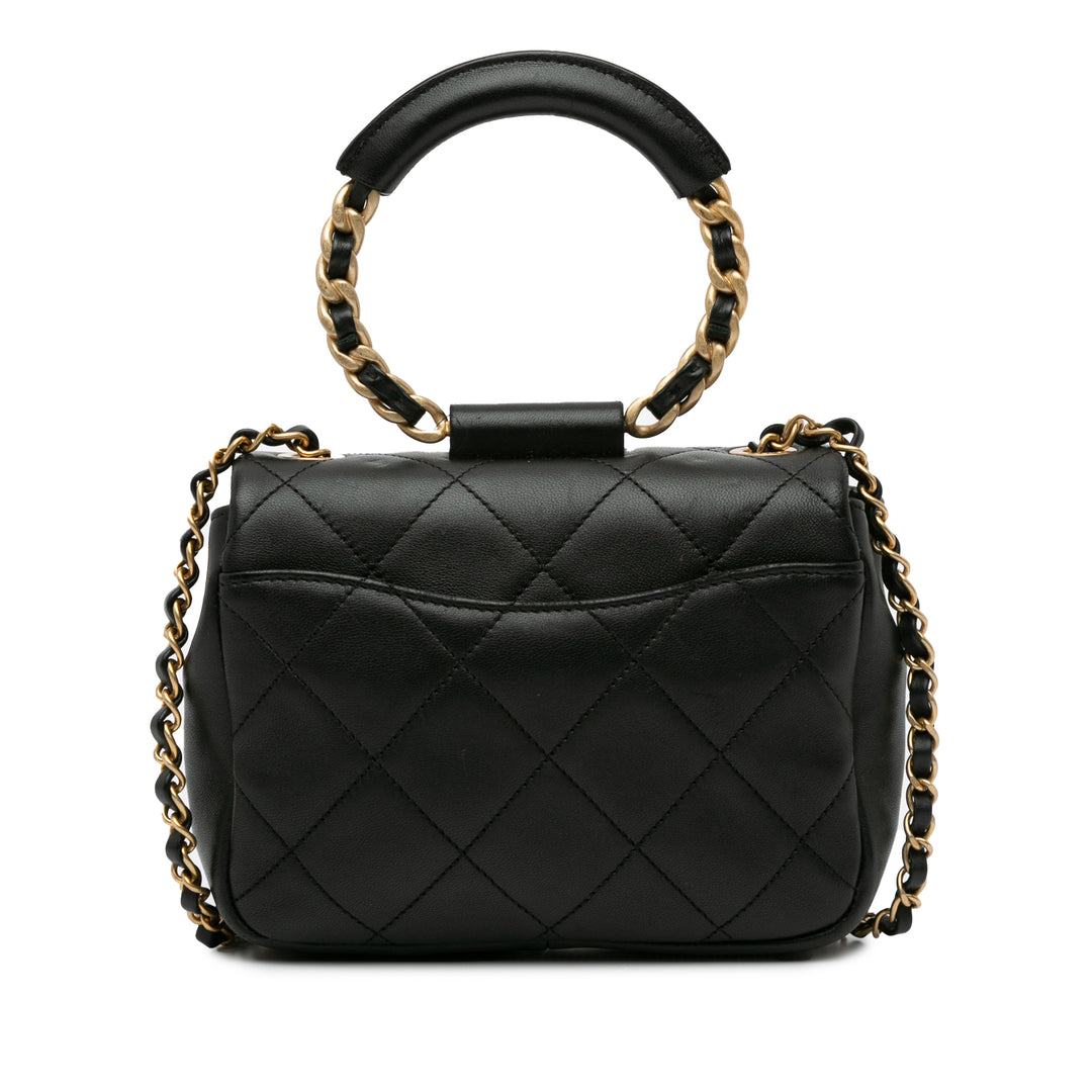 Mini In The Loop Flap Black - Gaby Paris