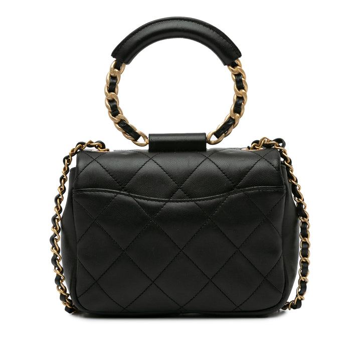 Mini In The Loop Flap Black - Gaby Paris