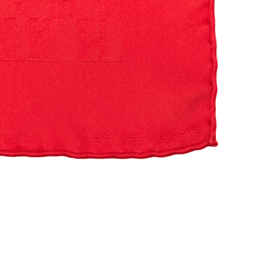 Hermès Faconnee H Poche Carré Foulard Soie