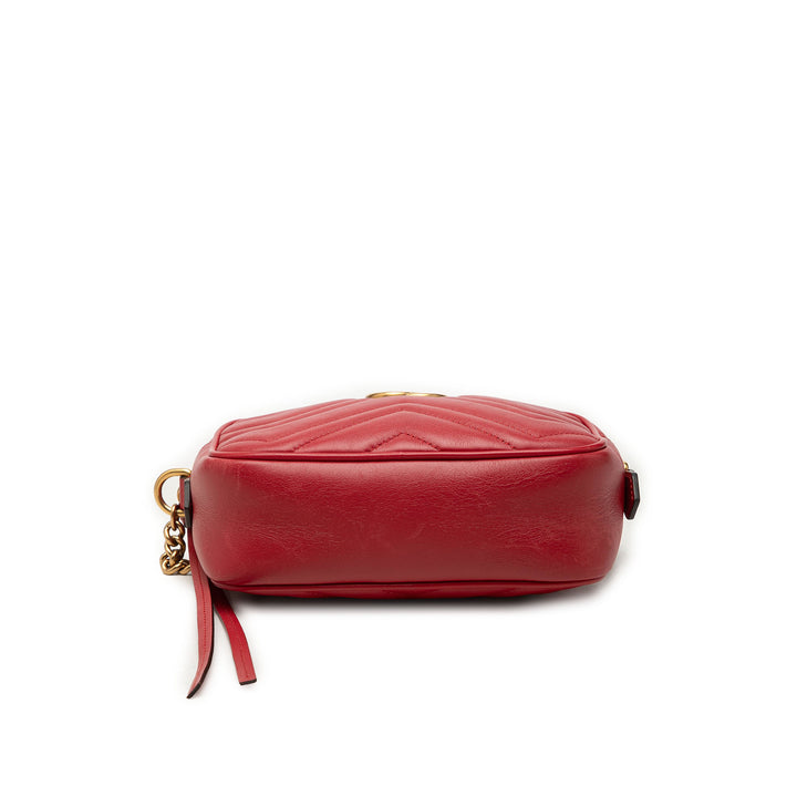 GG Marmont Matelasse Sac Mini Rouge