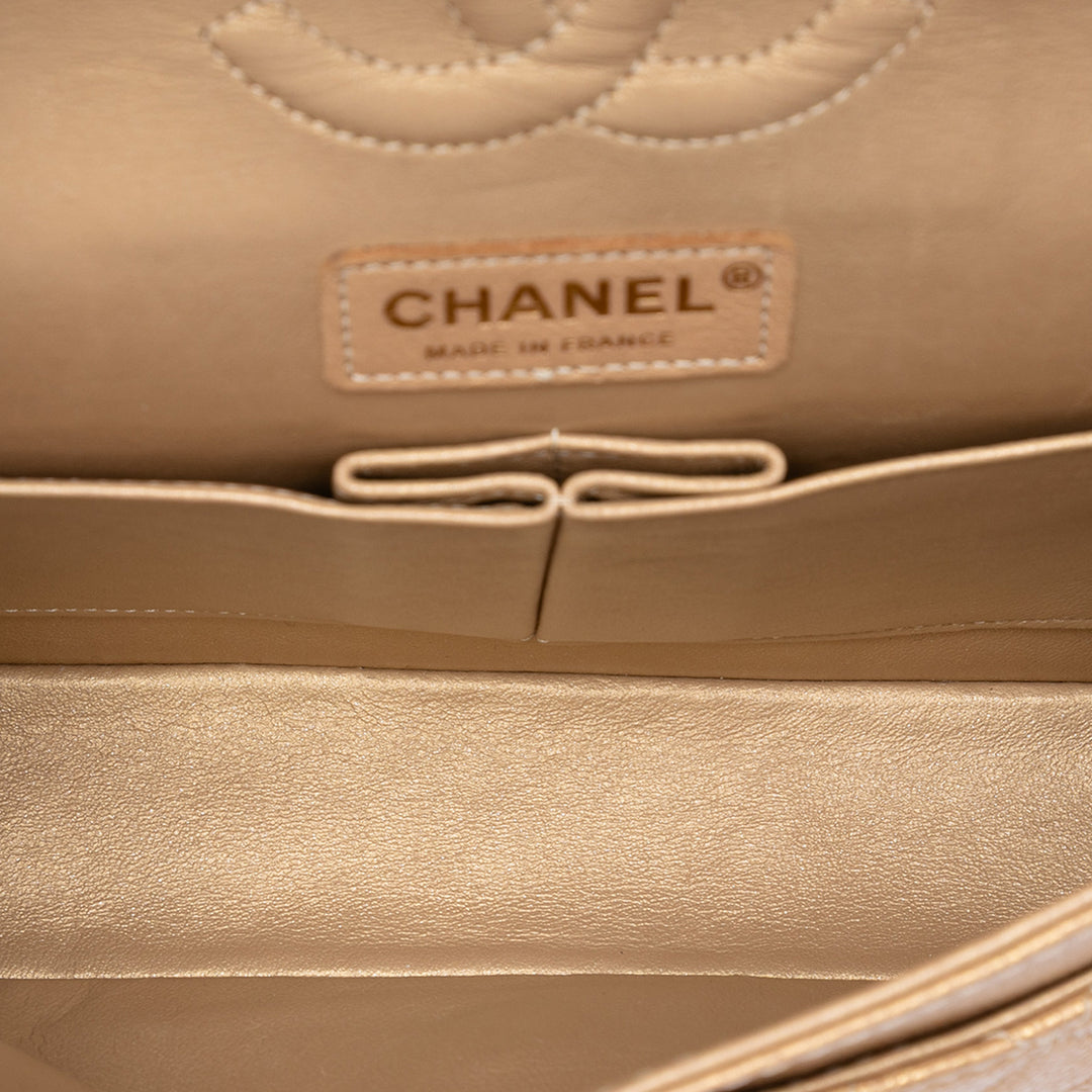 Chanel Medium Classic Iridescent Caviar Double rabat