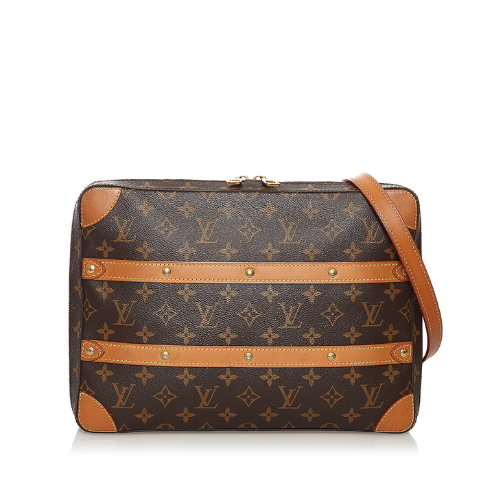 Monogram Soft Trunk Messenger Brown - Gaby Paris