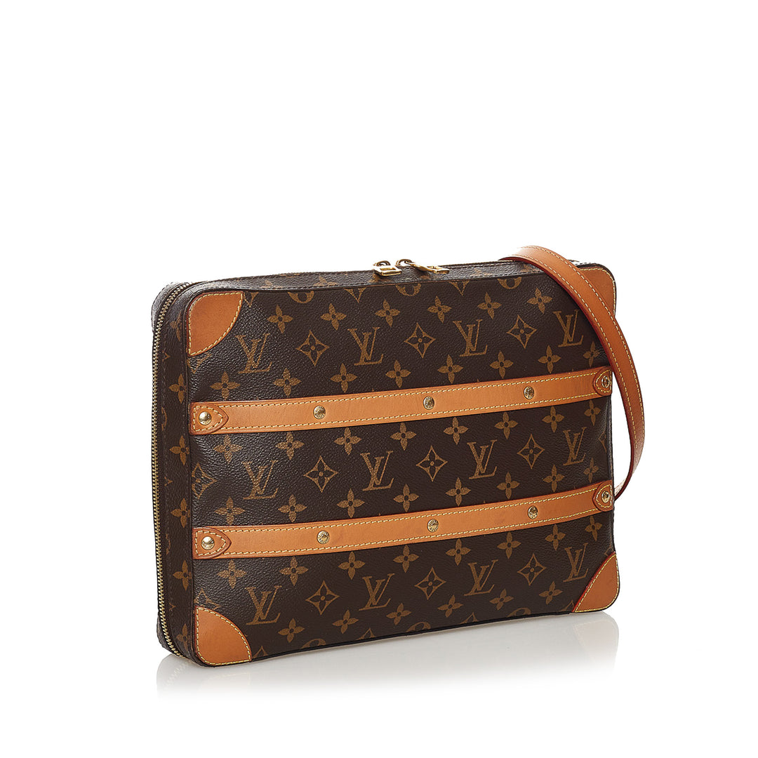 Monogram Soft Trunk Messenger Brown - Gaby Paris