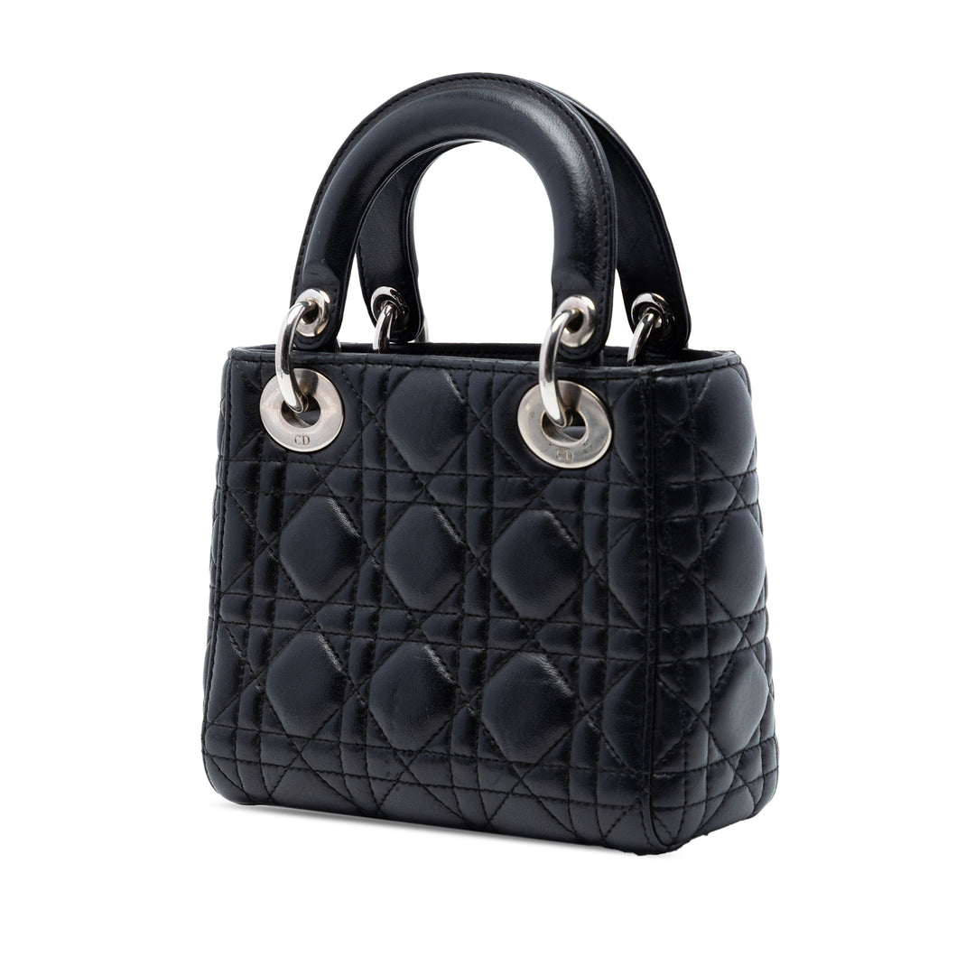 Dior Mini Cuir d’agneau Cannage Lady Dior
