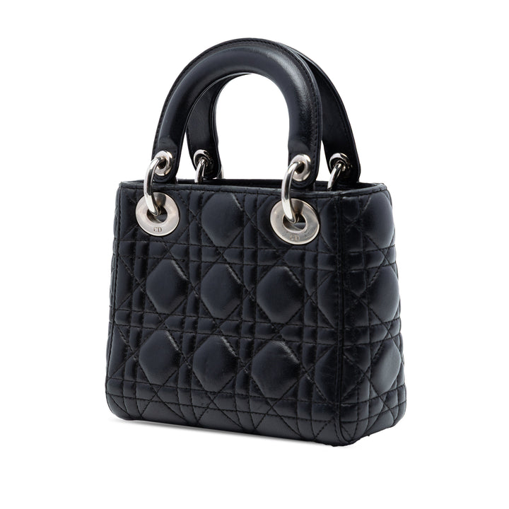 Dior Mini Cuir d’agneau Cannage Lady Dior