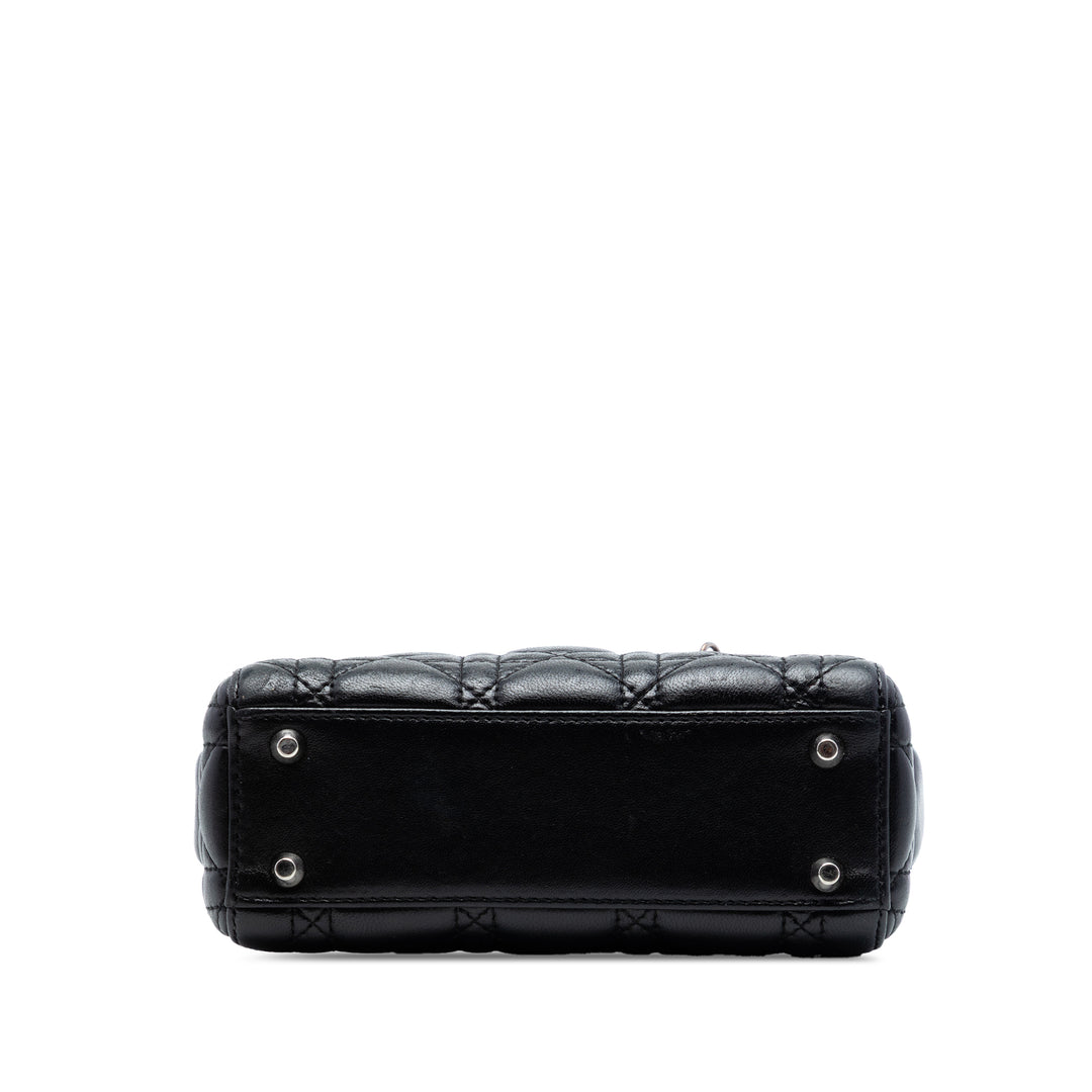 Dior Mini Cuir d’agneau Cannage Lady Dior