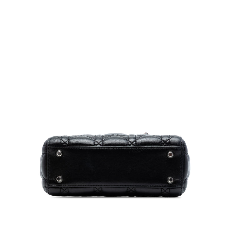 Dior Mini Cuir d’agneau Cannage Lady Dior