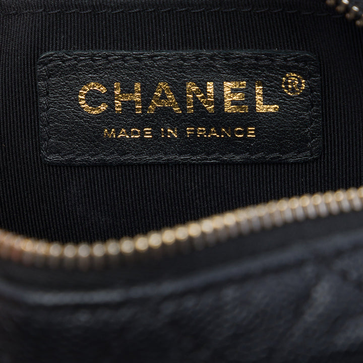 Chanel CC Matelassé Day Sac caméra Cuir caviar Noir – vue 5 – GABY PARIS
