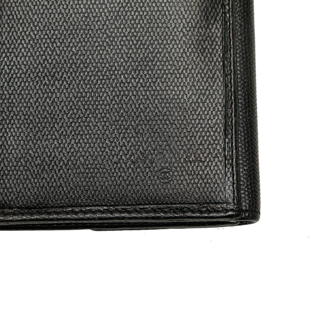 Calfskin CC Long Wallet Black - Gaby Paris