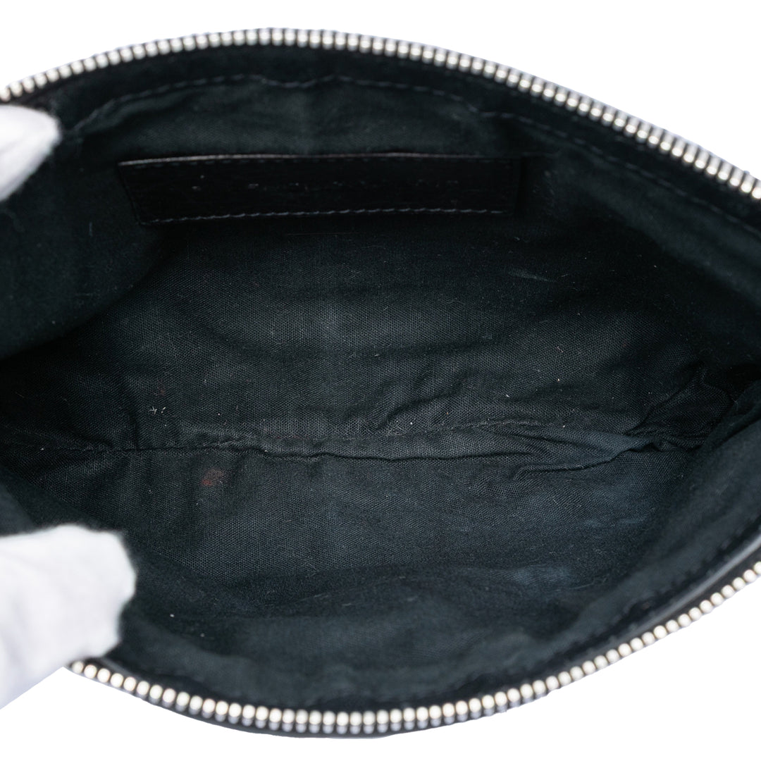 Balenciaga Cuir d’agneau Motocross Classic Clip S Pochette
