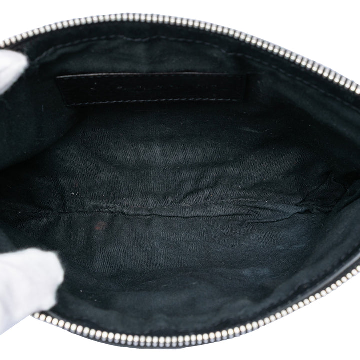 Balenciaga Cuir d’agneau Motocross Classic Clip S Pochette