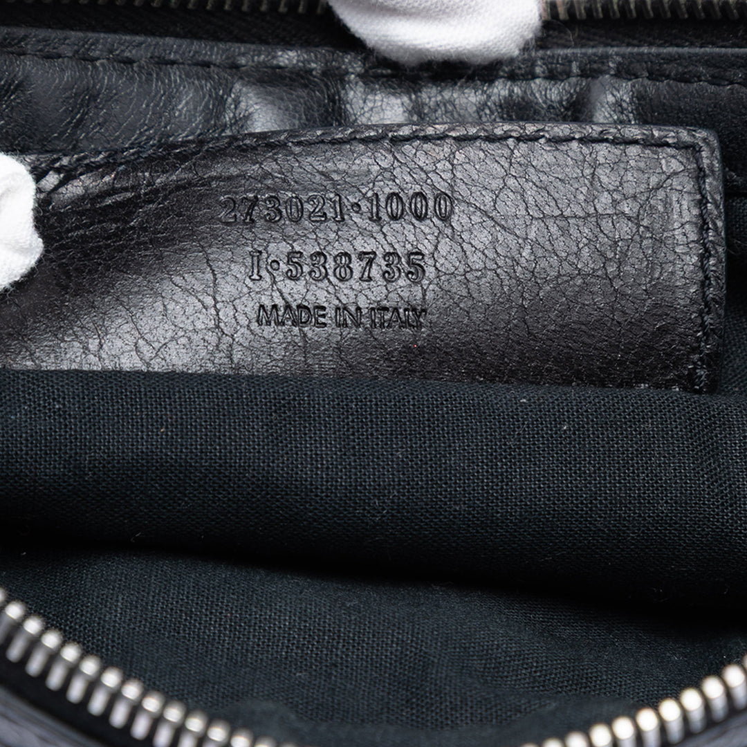 Balenciaga Cuir d’agneau Motocross Classic Clip S Pochette