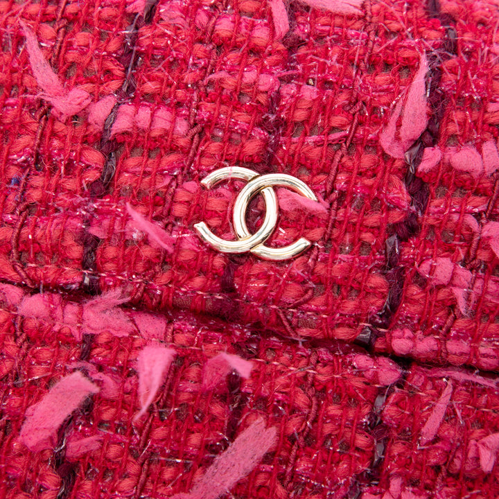 Chanel Tweed Sac rond à chaîne Phone Holder