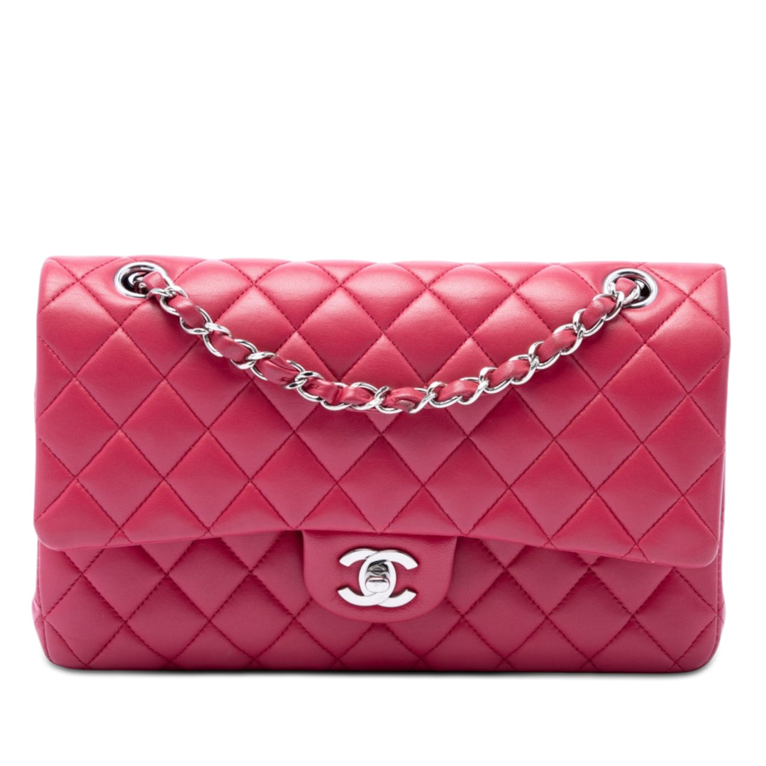 Chanel Medium Classic Cuir d’agneau Double rabat
