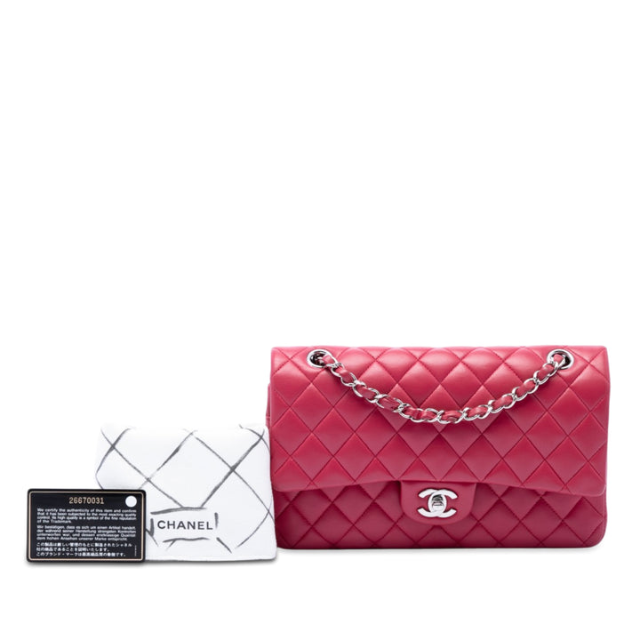 Chanel Medium Classic Cuir d’agneau Double rabat