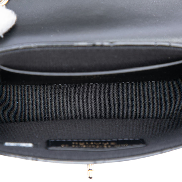 Chanel Mini CC Matelassé Cuir verni Simple rabat