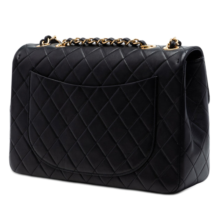 Chanel Maxi XL Classic Cuir d’agneau Simple rabat