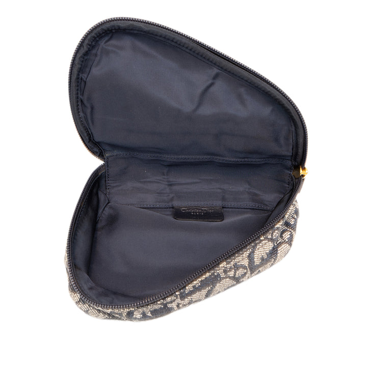 Dior Pochette Saddle Oblique Bleu – vue 4 – GABY PARIS