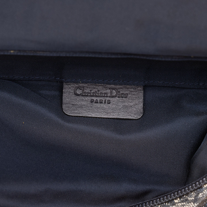 Dior Pochette Saddle Oblique Bleu – vue 5 – GABY PARIS