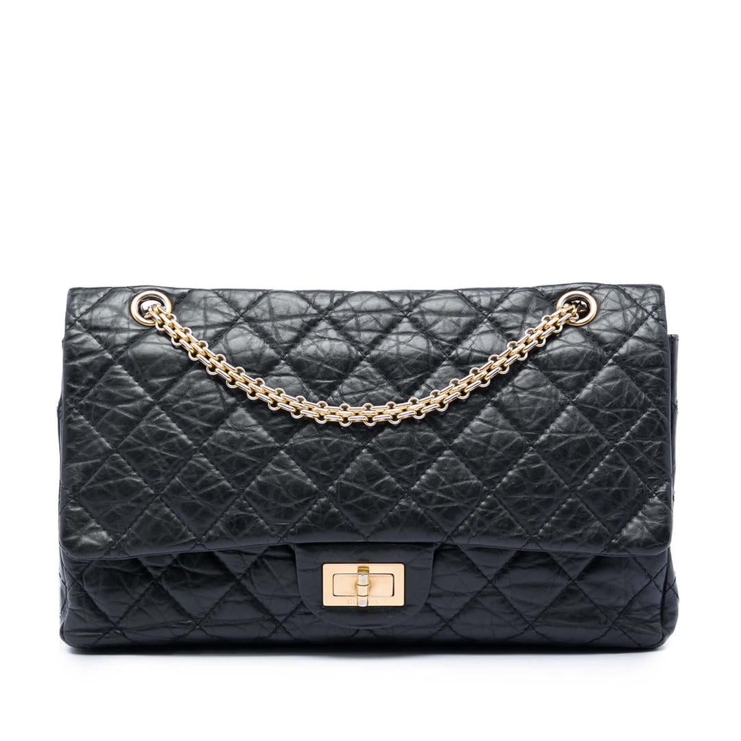 Chanel Matelassé vieilli Cuir de veau Reissue 2.55 Double rabat 227