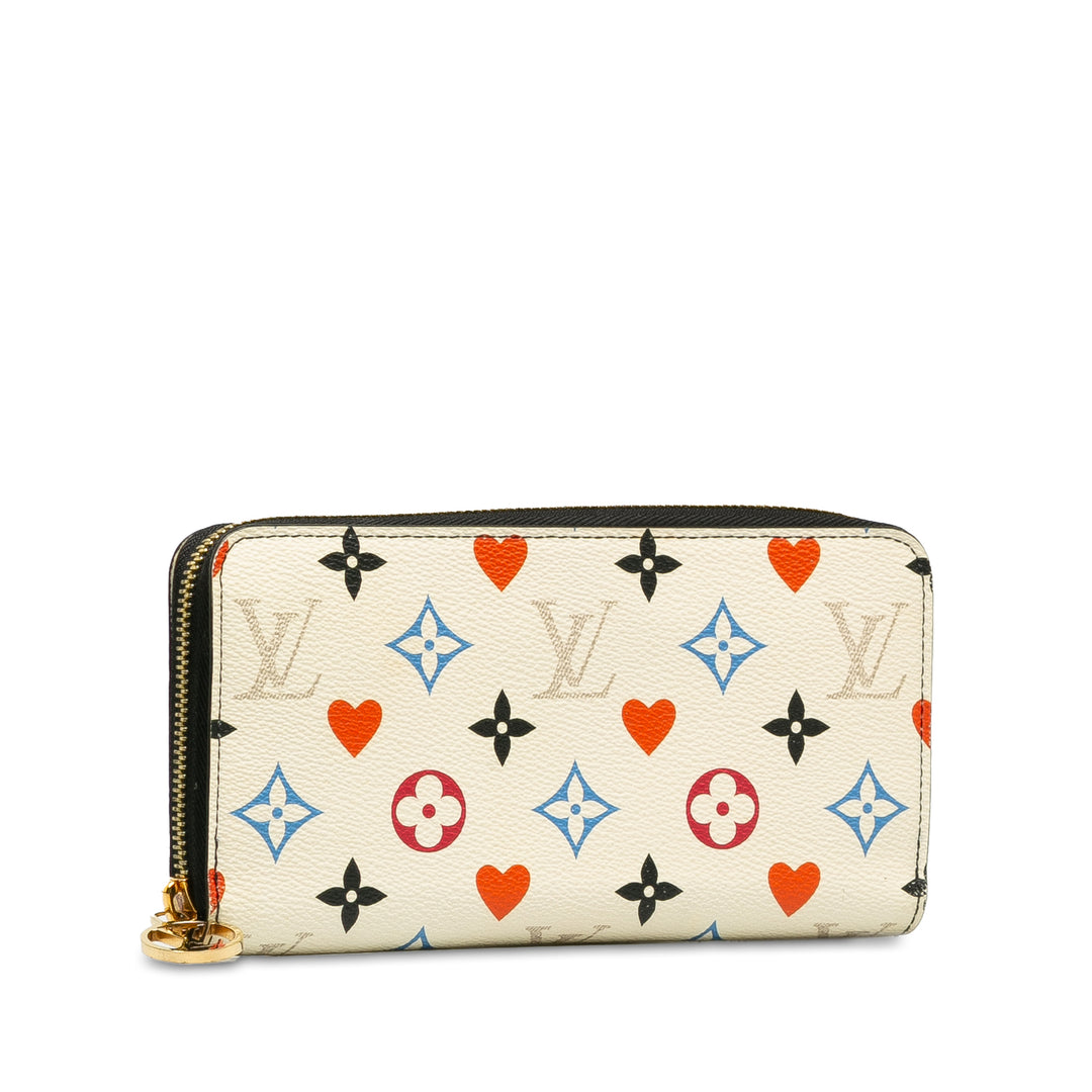 Louis Vuitton Monogram Game On Zippy Wallet White - GABY PARIS