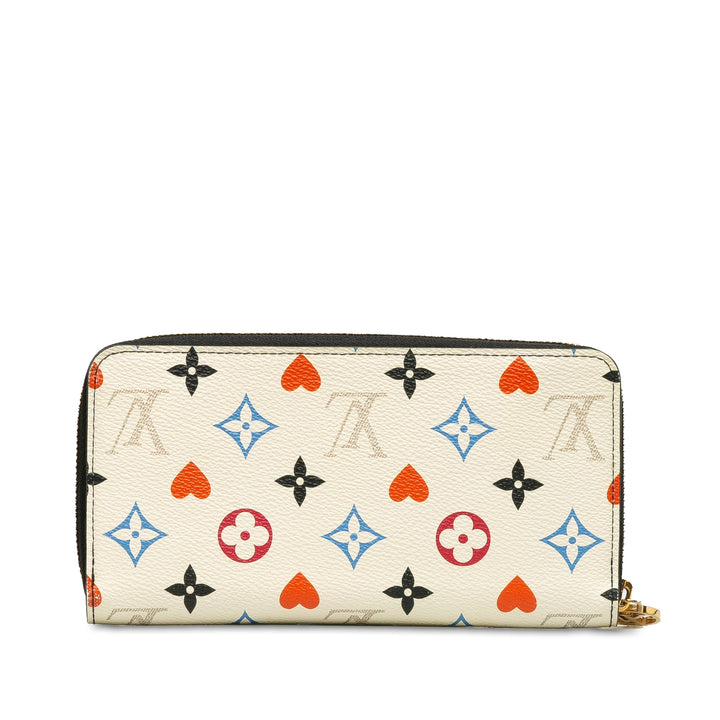 Monogram Game On Zippy Wallet White - Gaby Paris