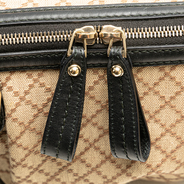 Diamante Canvas Sukey Satchel Brown - Gaby Paris