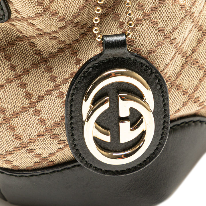 Diamante Canvas Sukey Satchel Brown - Gaby Paris