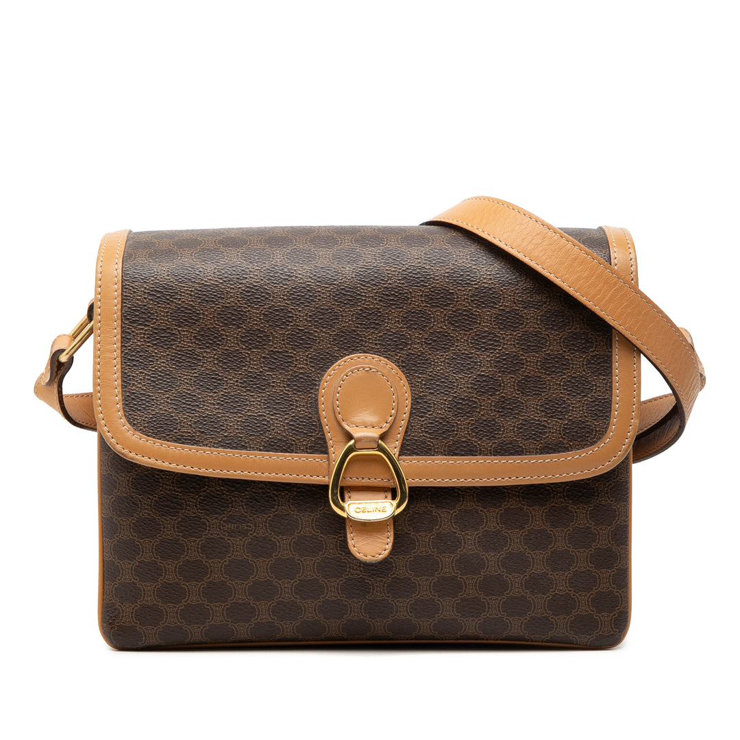 Celine Macadam Coated Toile Sac porté croisé