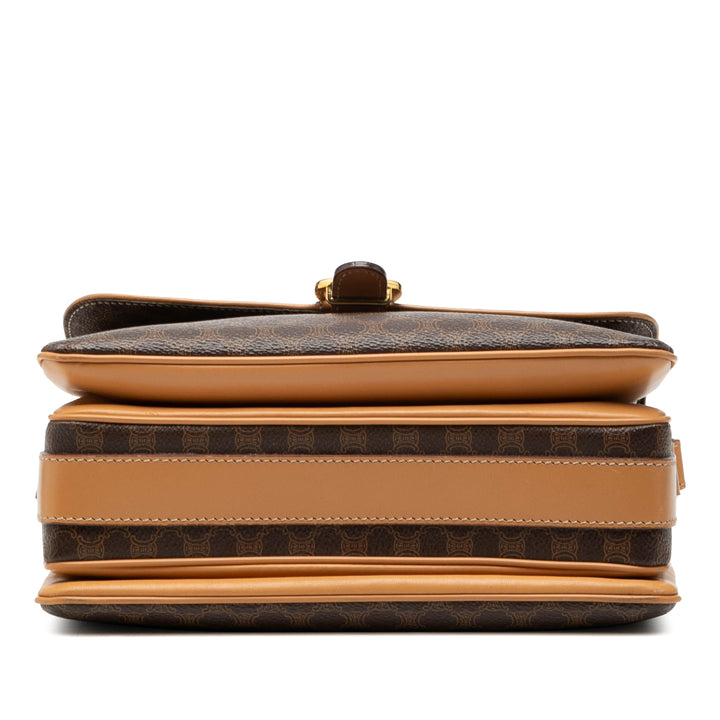 Celine Macadam Coated Toile Sac porté croisé