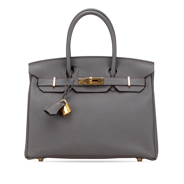 Hermès Togo Birkin Retourne 30 Gris