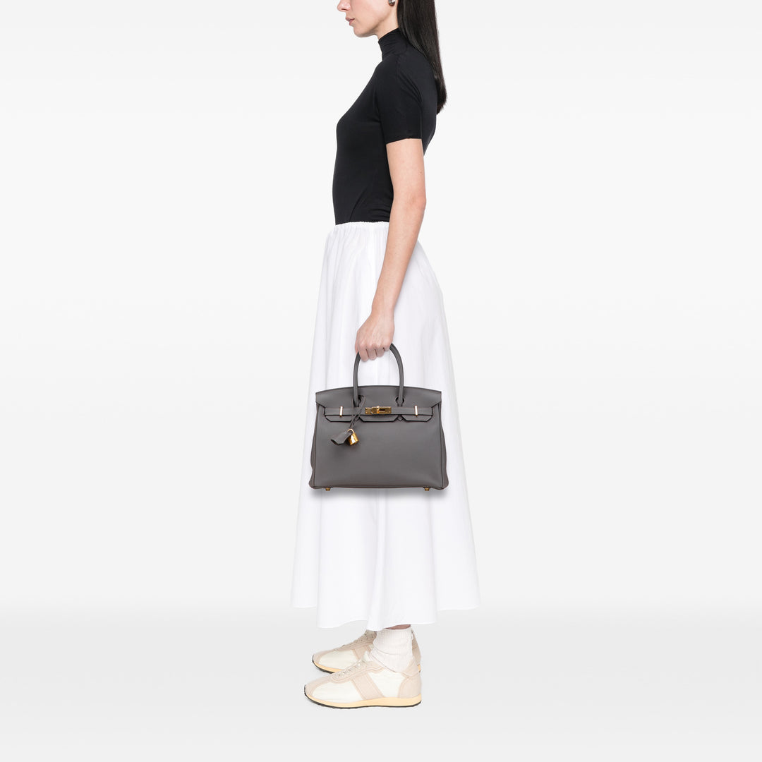 Hermès Togo Birkin Retourne 30 Gris