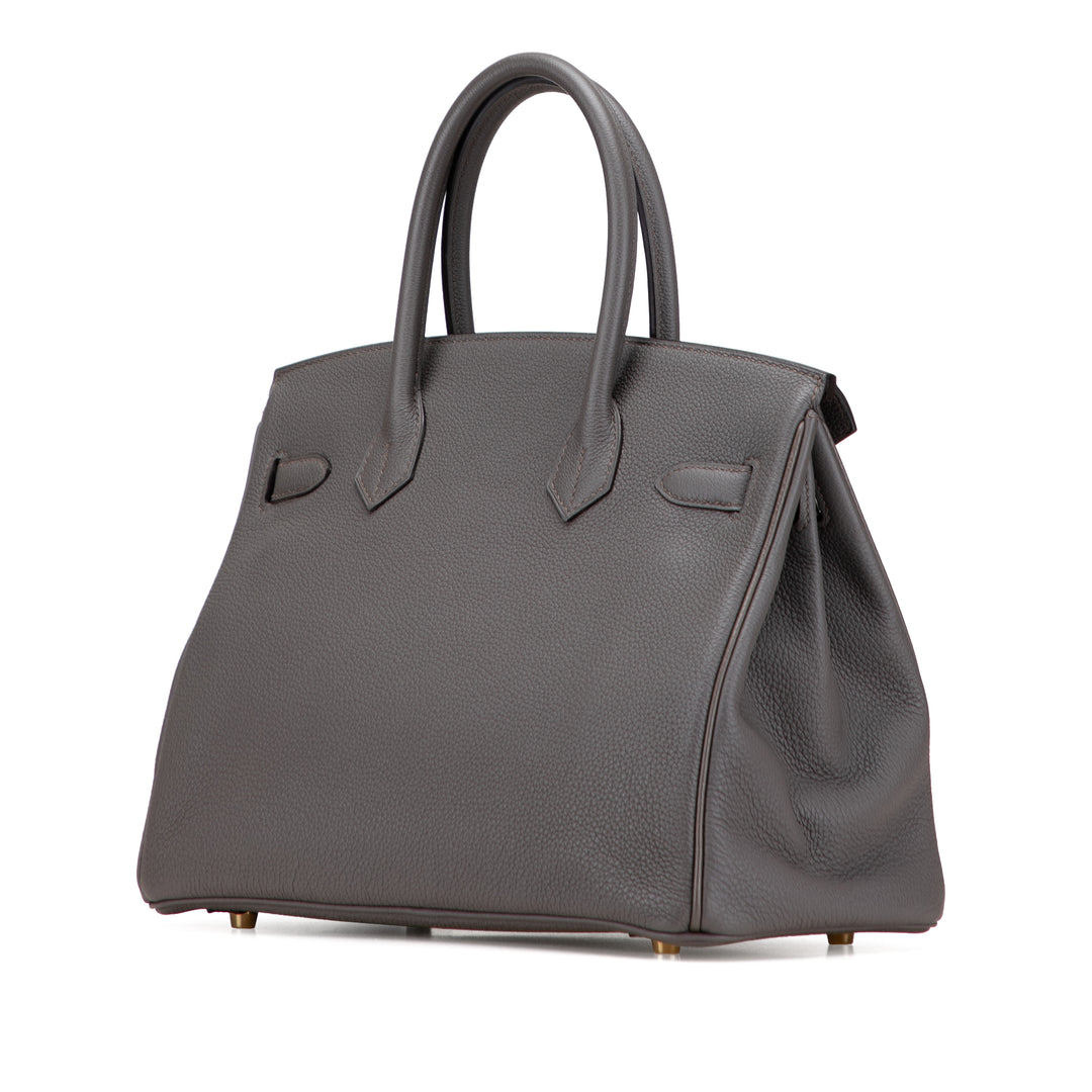 Hermès Togo Birkin Retourne 30 Gris