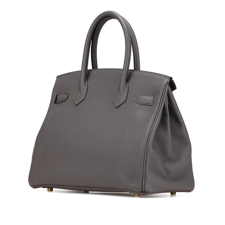Hermès Togo Birkin Retourne 30 Gris