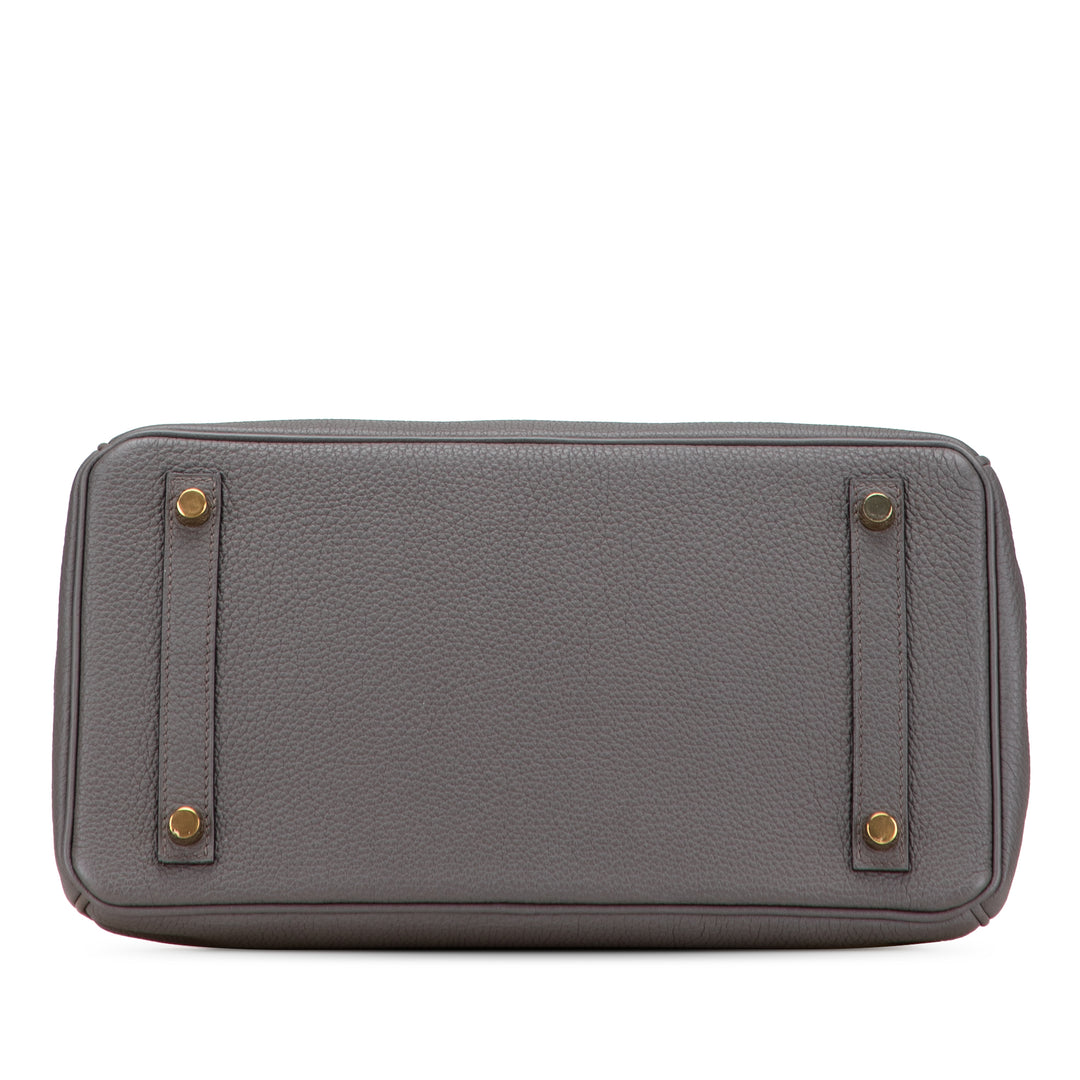 Hermès Togo Birkin Retourne 30 Gris
