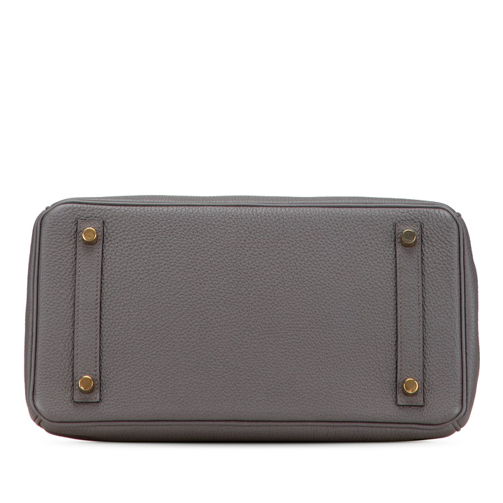 Hermès Togo Birkin Retourne 30 Gris