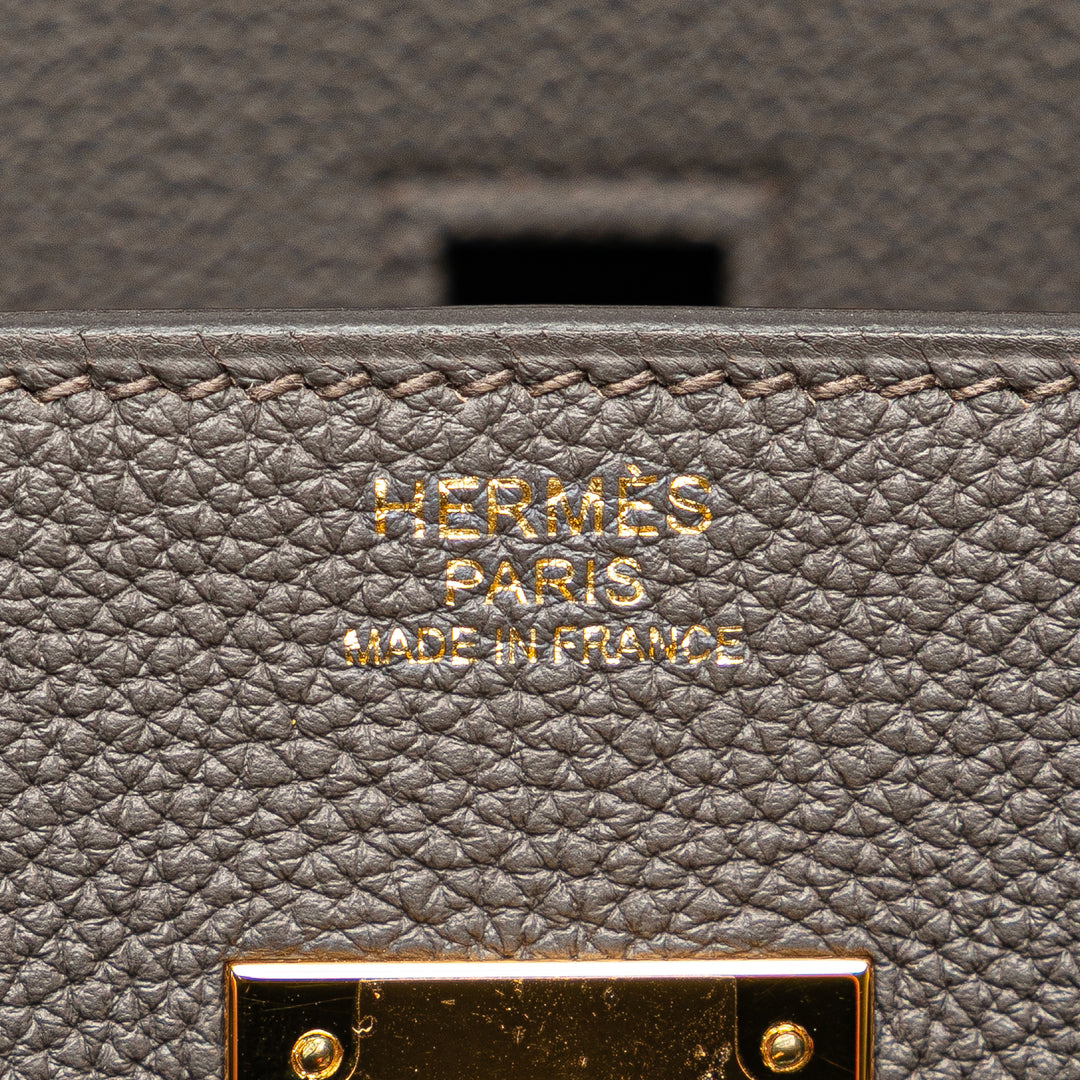 Hermès Togo Birkin Retourne 30 Gris