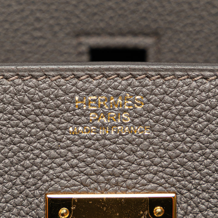 Hermès Togo Birkin Retourne 30 Gris